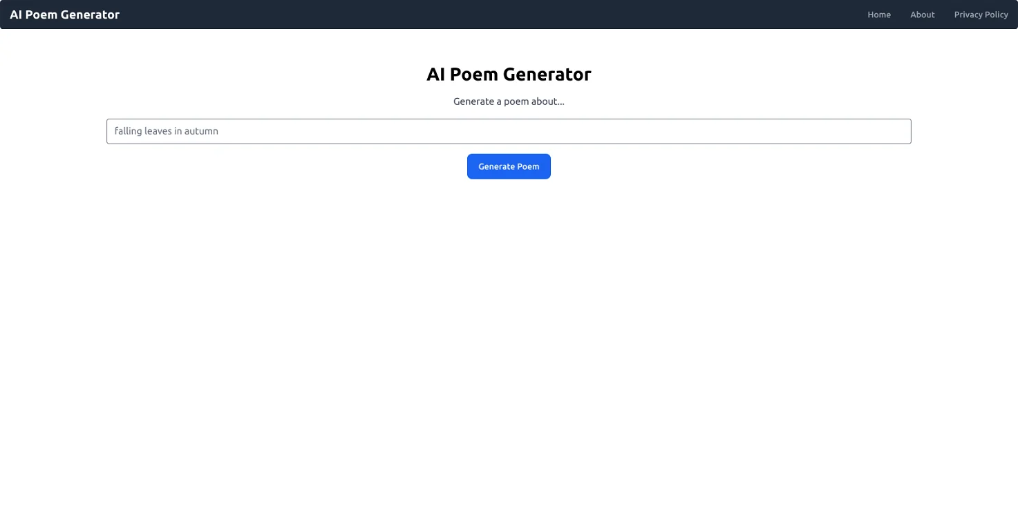 AI Poem Generator